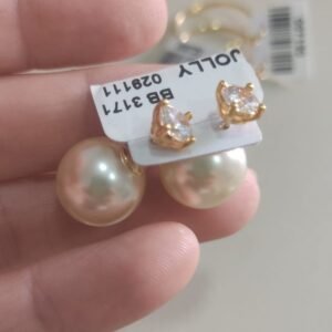 B.O ponto de luz com tarraxa em perola BRUNA