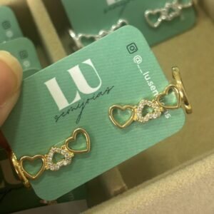 B.O ear cuff 3 corações